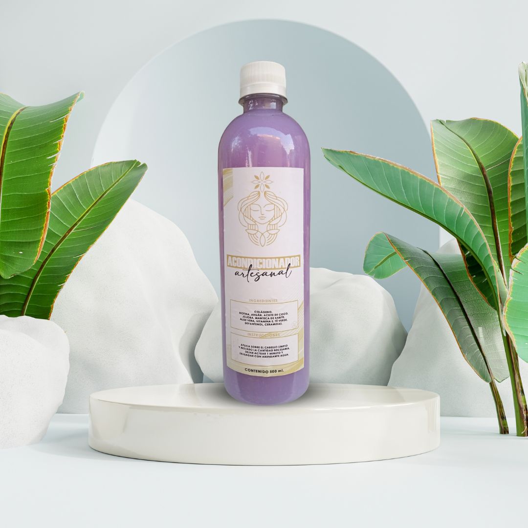 Acondicionador Natural con Vitamina E y Biotina – Hidratación y Fortalecimiento Profundo