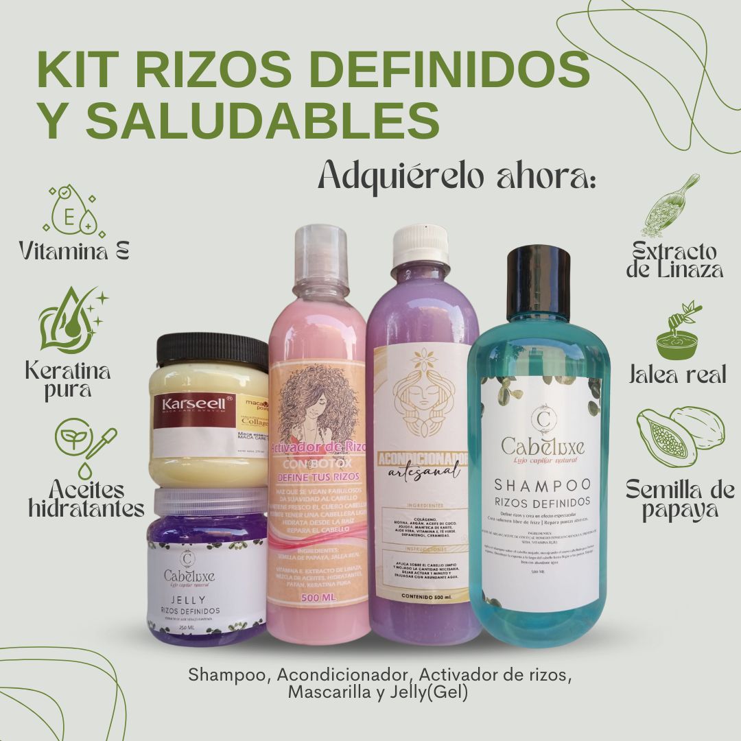 Kit Rizos Perfectos (-10% OFF + Envío Gratis + Regalo Mascarilla reparadora).