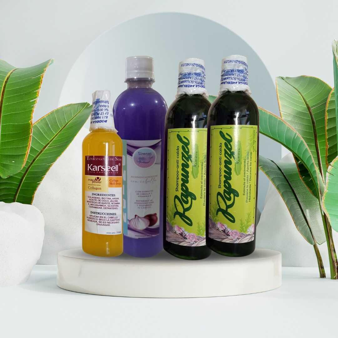 Kit FortaCrec Capilar Acelerado - Romero, Cebolla y Gotas de Seda (-10% OFF + Envío Gratis + Regalo Sorpresa).