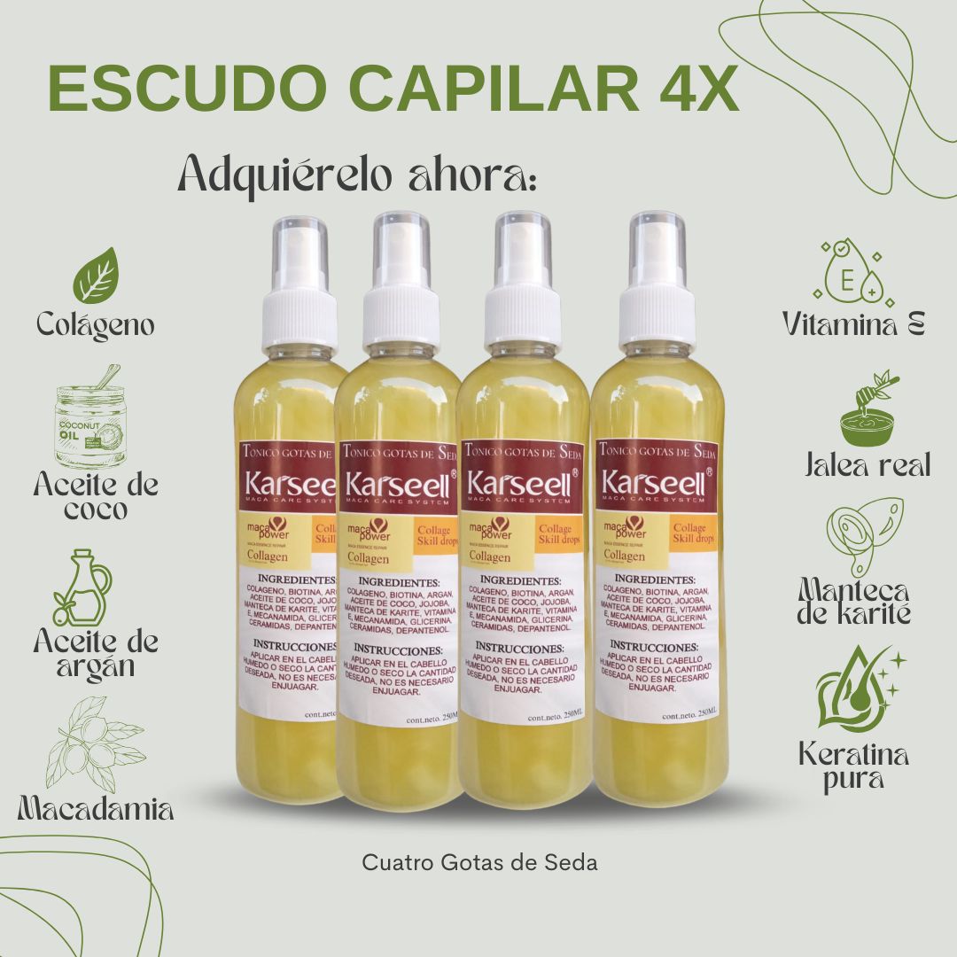 x4 Pack Escudo Capilar  (10%OFF + ENVÍO GRATIS)