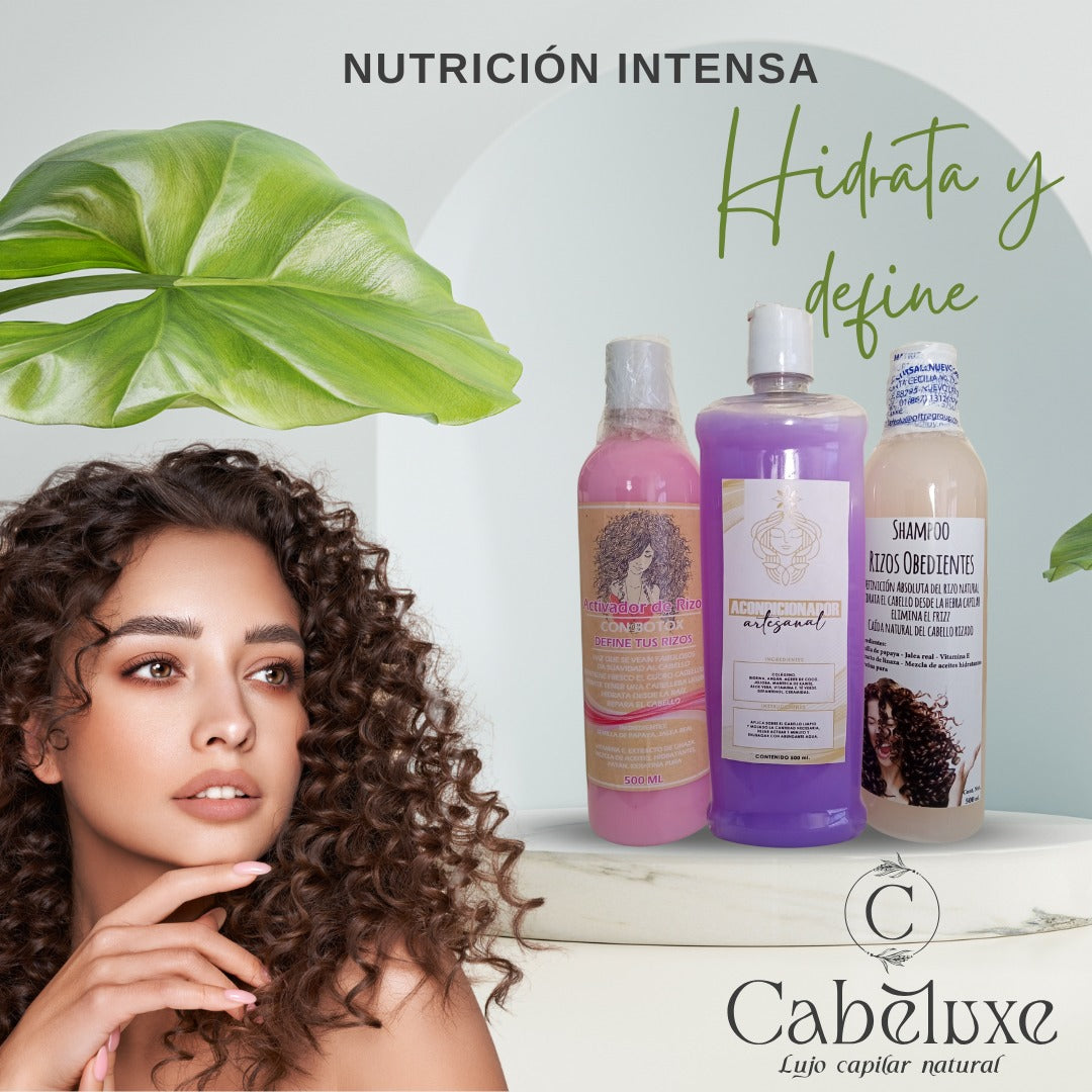 Kit De Rizos Kit para Definir Rizos Sin Sulfatos | Hidratación Natural – Cabeluxe