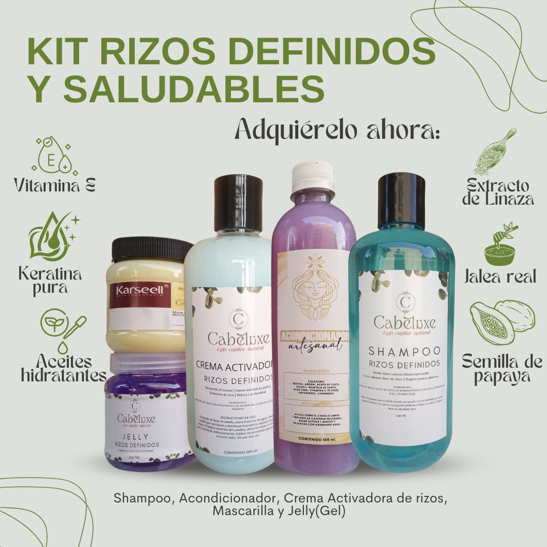 Kit Rizos Perfectos (-10% OFF + Envío Gratis + Regalo Mascarilla reparadora).